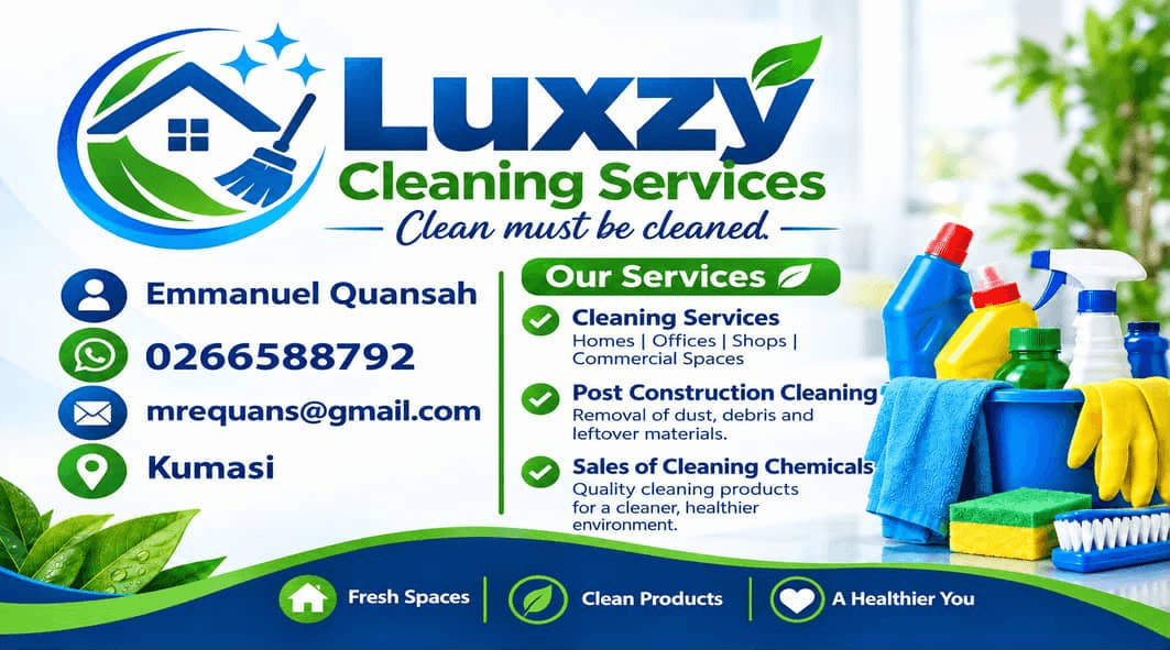 Luxzy Cleaning Services flyer